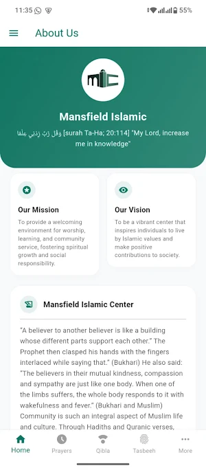 Mansfield Islamic Center Screenshot 1