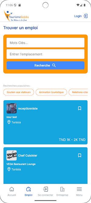 Tourisme go jobs Screenshot 3