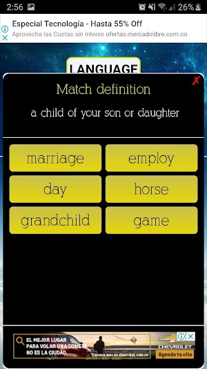 Words games - Definition match Screenshot 1