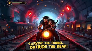 Zombie Bike Escape: Bike Stunt Screenshot 0