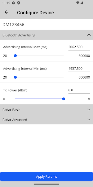 Barra Radar Configurator Screenshot 2