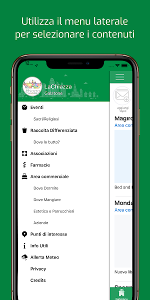 LaChiazza, l’app ufficiale della Città di Galatone Screenshot 1