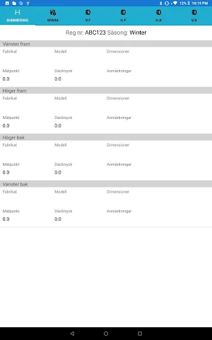 HamaNord Däckmätning 2022 Screenshot 2