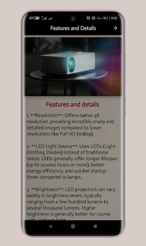 led 4k projector guide Screenshot 1