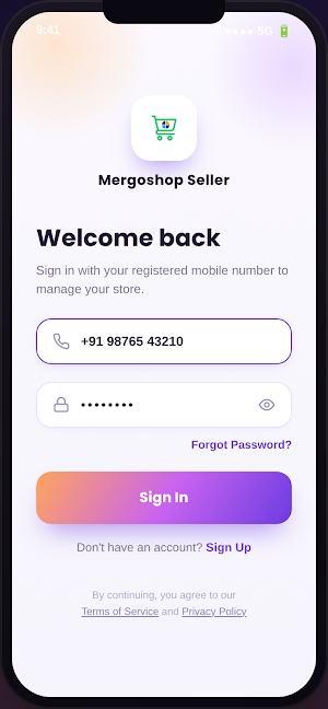 Mergoshop Seller Screenshot 0
