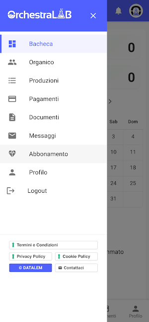 OrchestraLab: CRM e gestionale Screenshot 1