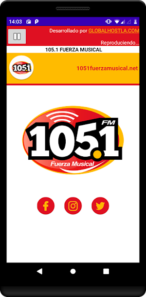 105.1 FUERZA MUSICAL Screenshot 1