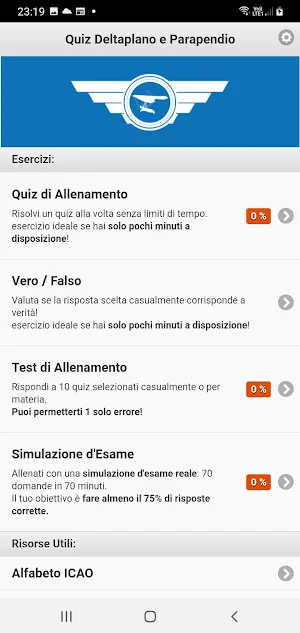 Quiz Deltaplano e Parapendio Screenshot 0
