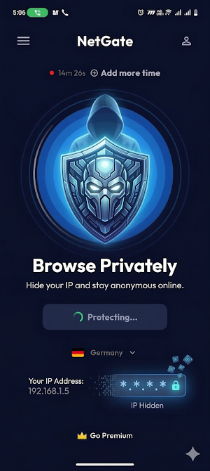 NetGate VPN - Unlimited Proxy Screenshot 1