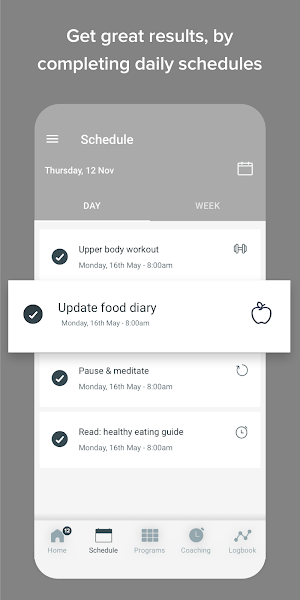 TBH Coach Fitness App Screenshot 2