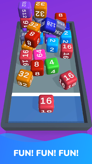 Crush Cube: 2048 3D merge game Screenshot 2