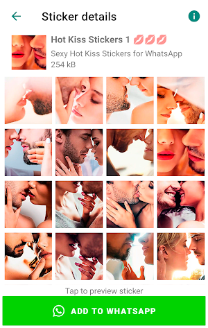 Romantic Sexy Kiss Stickers Screenshot 3