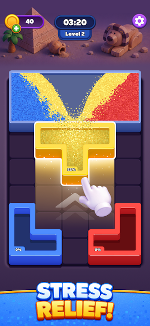 Color Sand: Fill The Blocks Screenshot 0