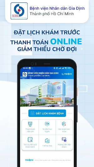Đặt lịch BV Nhân dân Gia Định Screenshot 0
