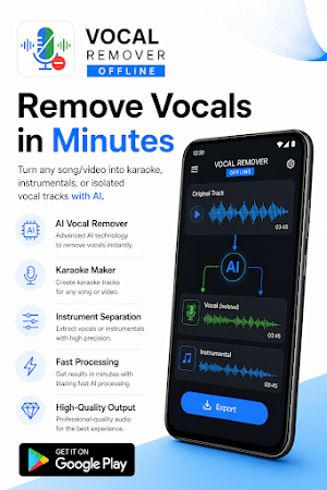 Vocal Remover Karaoke - oolala Screenshot 0