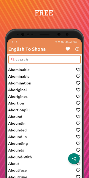 English To Shona Dictionary Offline Screenshot 0