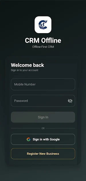 CRM Offline Screenshot 1