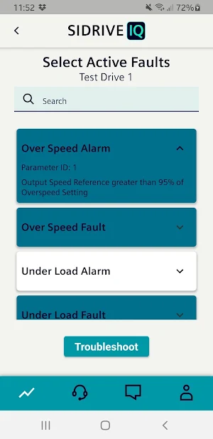 SIDRIVE IQ Troubleshoot Screenshot 1