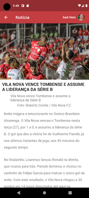 Vila Nova FC Screenshot 3