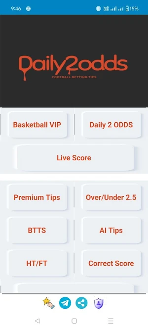 Daily2odds Soccer odds Screenshot 2