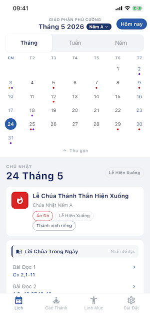 Lịch Công Giáo GPPC Screenshot 0