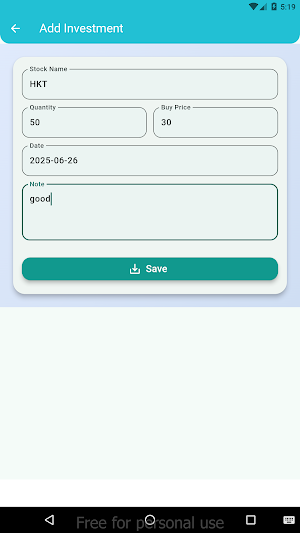 Stock Investment Manager Screenshot 3