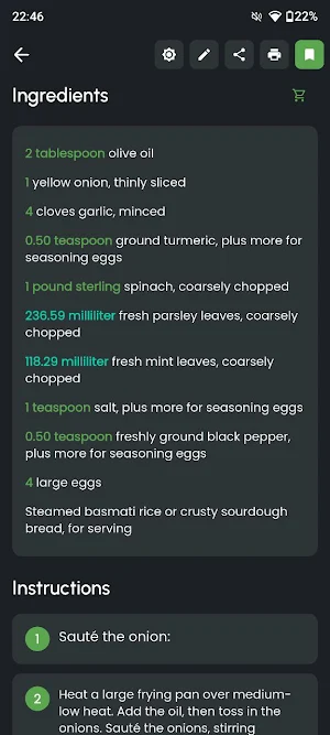 Only Recipe Screenshot 2