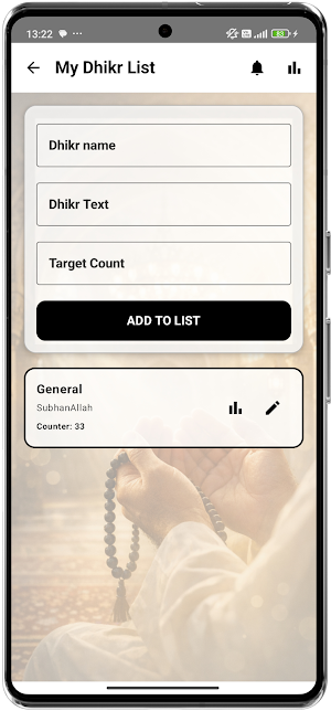 Digital Tasbih - Peace Time Screenshot 2