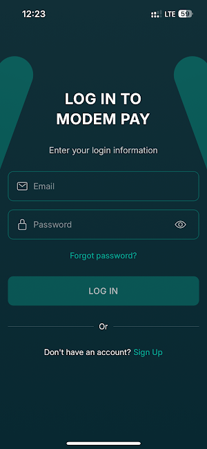 Modem Pay Merchant Screenshot 0