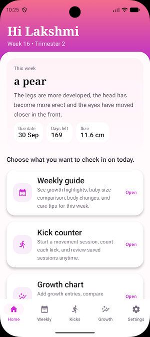 PregnancyTracker Screenshot 0