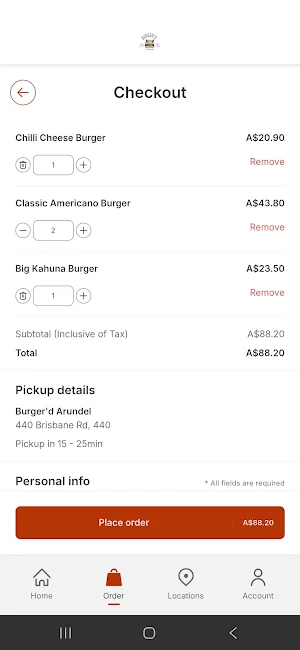 Burger'd Australia Screenshot 2