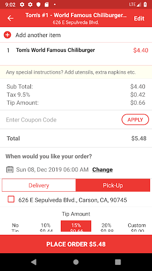 Toms #1 Chiliburgers Screenshot 2
