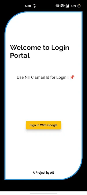 NITC HOSTELS Screenshot 1