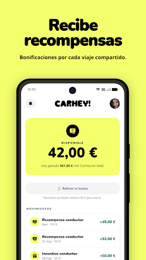 CarHey: Comparte coche y viaja Screenshot 1