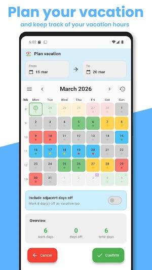 Shift Schedule - Work Planner Screenshot 2