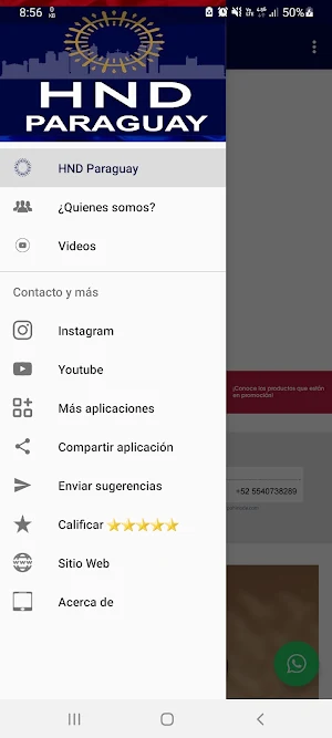 HND Paraguay, Eventos Catálogo Screenshot 0