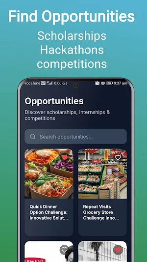 Scholarships & Internships Screenshot 0