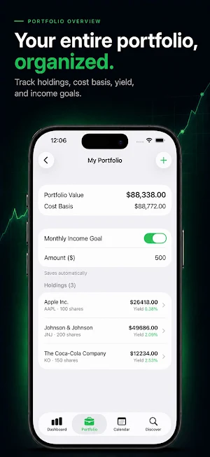 Dividend Tracker: US Stocks Screenshot 3