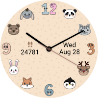 Kawaii Analog Watch Face
