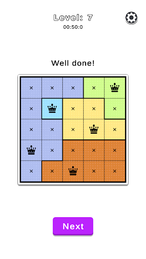 8 Queens Puzzle - Offline Game Screenshot 1