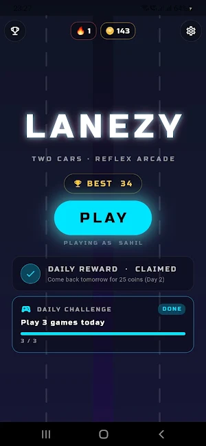 Lanezy: Car Racing Game Arcade Screenshot 0