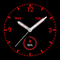 Classic Analog Watch Face B&R