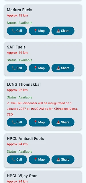 AKT CNG Stations Screenshot 3