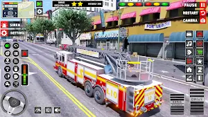 US Emergency Fire Truck Games Screenshot 2