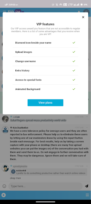 Kids Chat Screenshot 1