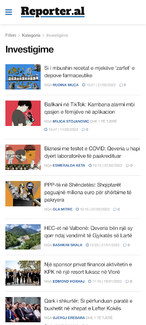 Reporter.al Screenshot 2