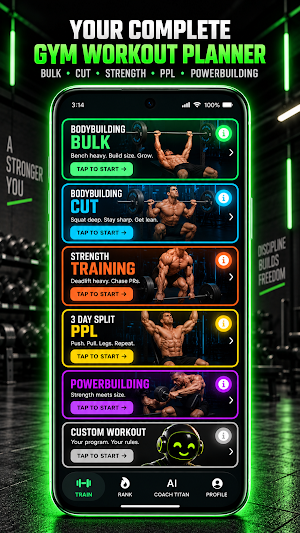 NXT Step: Gym Workout Planner Screenshot 0