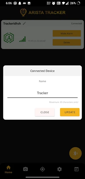 Arista Tracker Screenshot 2