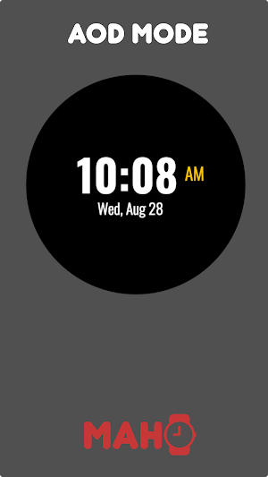 MAHO005 Wear OS Watch Face Screenshot 3
