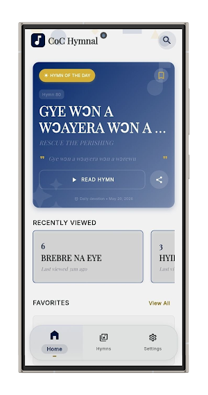 CoC Hymnal Screenshot 1